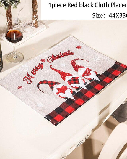 Whimsical Gnome-Themed Christmas Chair Cover - Festive Home Accent