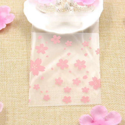 Cherry Blossom Treat Bags - Elegant Self-Adhesive Packaging for Handmade Confections
