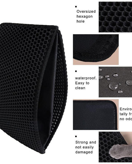 Ultimate Clean Cat Litter Trap Mat: Innovative Dual-Layer Design for Maximum Hygiene