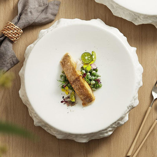 Refined Ceramic Dinner Plate Set | Exquisite Tableware Collection