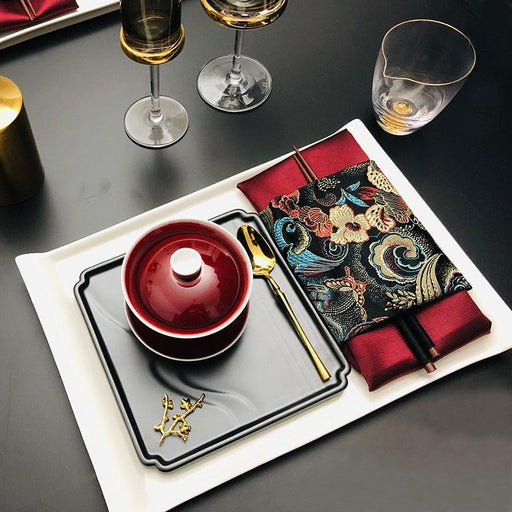 Opulent Dining Experience with Botanica Bliss Porcelain Tableware Set