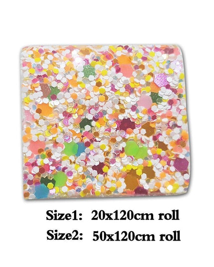 Sparkling Sequin Fabric Roll for Eye-Catching DIY Creations and Accessories