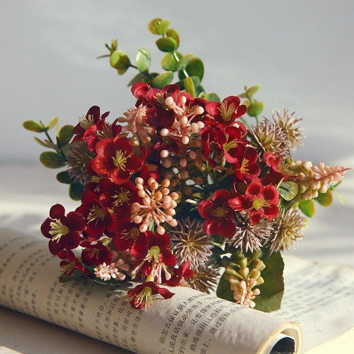 Botanica Vintage Hydrangea and Fruits Silk Bouquet