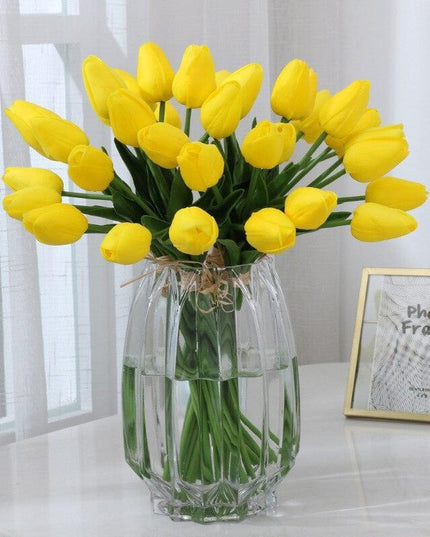 Exquisite Elegance: 10PCS Premium Artificial Tulip Flower Set