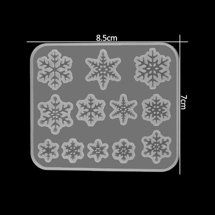 Charming Snowflake DIY Craft Set for Unique Christmas Jewelry and Ornaments