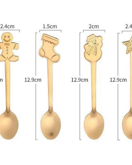 Joyful Holiday Spoon Set for Festive Dining