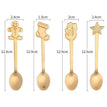 4pcs spoon gold