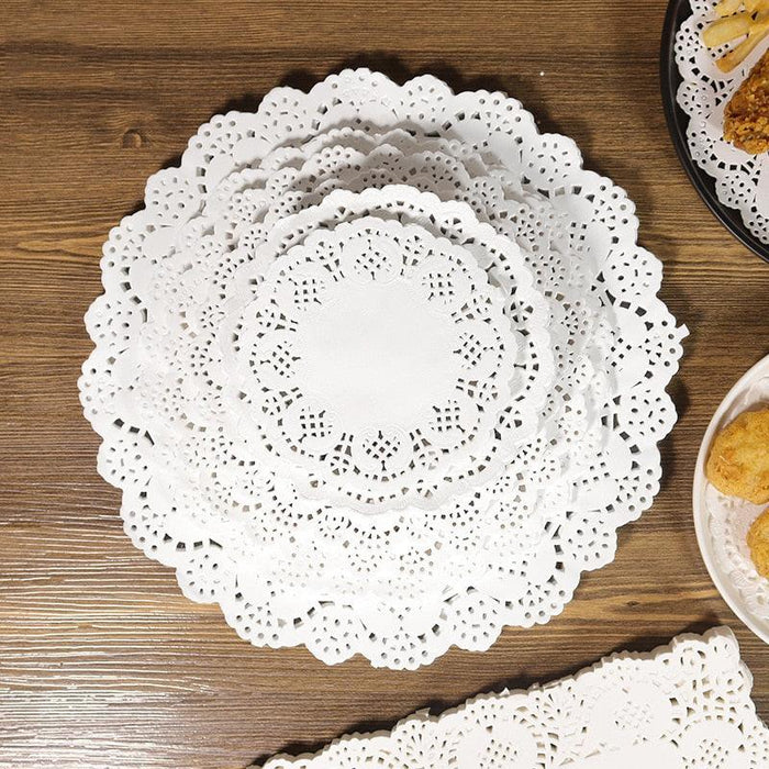 Chic White Lace Paper Doilies Collection - Premium Decorative Essentials for Celebrations