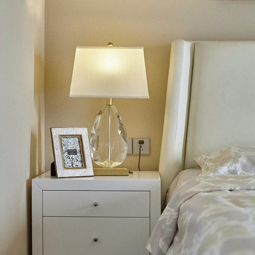 Modern Crystal Glass Table Lamp for Bedroom & Living Room