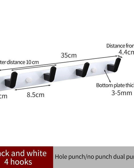 Over-the-Door Aluminum Hook Organizer: Stylish Storage Solution for Kitchen and Bathroom