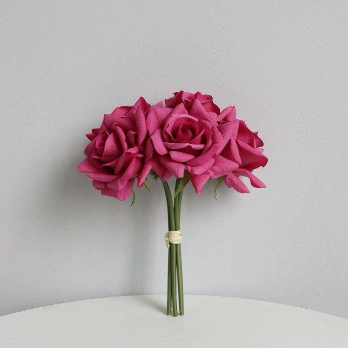 Lifelike Luxury Rose Hand Bouquets - Exquisite Decor for Weddings & Homes