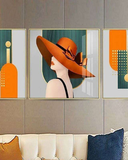 Contemporary Aluminum Triptych Wall Art for Stylish Interiors