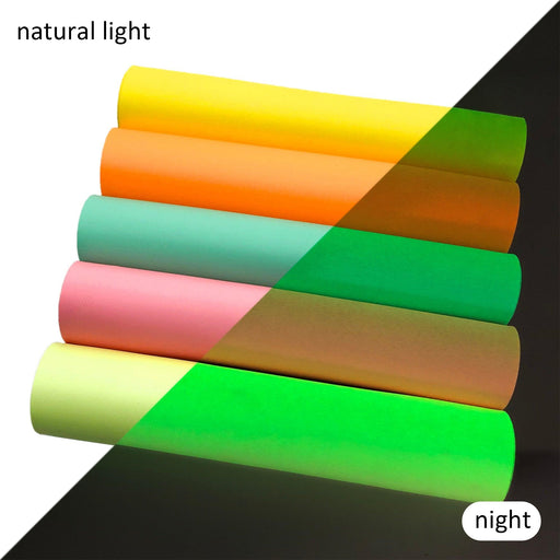 Glow-in-the-Dark Synthetic Leather Sheets for Creative DIY Accessories