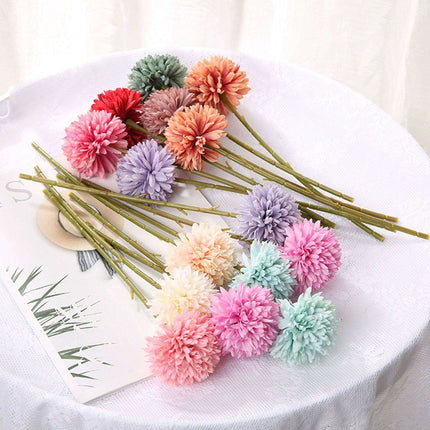 Chic Silk Dandelion Floral DIY Home Decoration Set - Elegant and Versatile