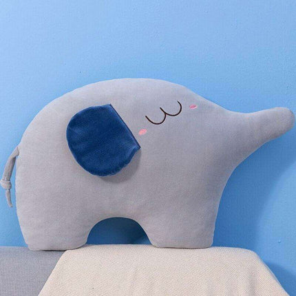 Charming Plush Animal Pillow Set - Whimsical Whale, Elephant, and Duck for Kids' Room Decor and Thoughtful Gifts