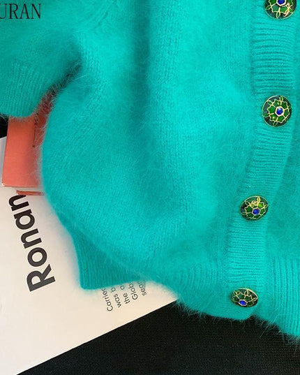 Chic Korean Short Sleeve Knitted Cardigan: Effortless Elegance Sweater Coat