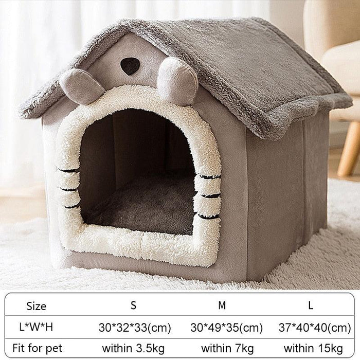 Arctic Velvet Portable Cat Bed for Small Pets