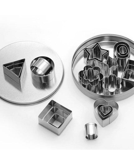 Creative Baking Bliss: 24-Piece Premium Stainless Steel Cookie Cutter Collection