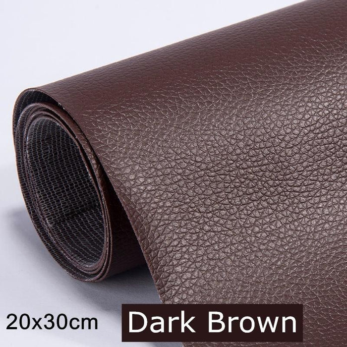 Jumbo XL Luxe Litchi Leather Repair Stickers - Stylish Solutions for Elegant Furniture Fixes