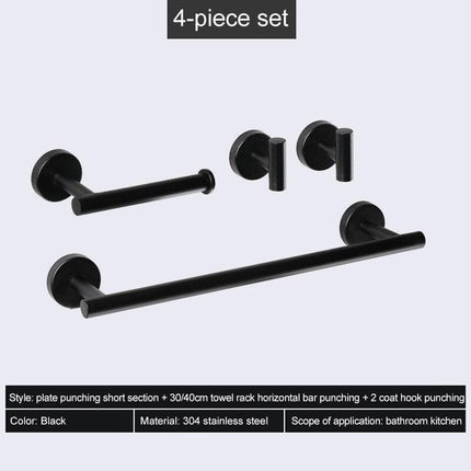 Elevate Your Bathroom with the Stylish Stainless Steel Organization Set