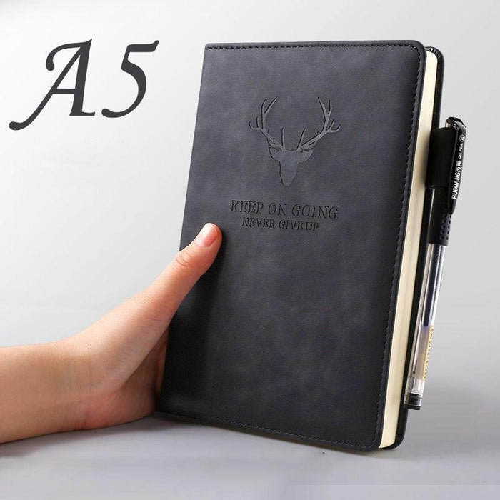 Luxurious Soft Leather Journal Notebook: A5 Size, 200 Pages