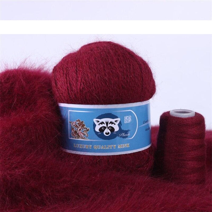 Elegant Mink Cashmere Yarn Duo for Luxurious Handmade Creations