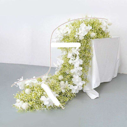 Milky White Silk Baby's Breath Floral Arrangement for Elegant Decor