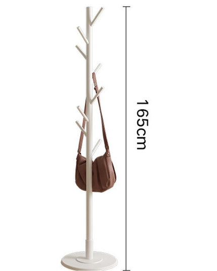 Chic Botanica Freestanding Wooden Coat Rack - Elegant Organizer for Jackets, Hats, and Bags