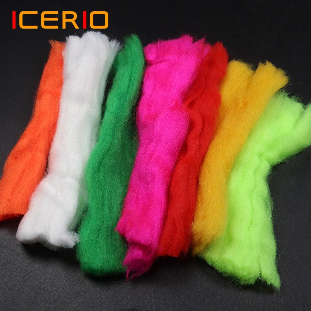 Fly Fishing Multiple Color Egg Yarn Glow Bug Yarn Fiber Baitfish Lure Parachute Fly Tying Material-Sports & Outdoors›Hunting & Fishing›Fishing›Fly Fishing›Accessories›Fly Tying Materials-Très Elite-Chartreuse 5PCS-Très Elite