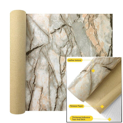 Marble Effect Self-Adhesive Faux Leather Crafting Sheets - Must-Have for Creative Transformations