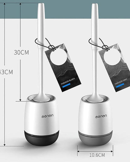 Premium Silicone Toilet Brush Set with Quick-Dry Technology and Adaptable Installation Choices