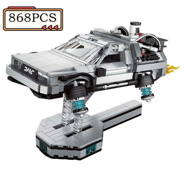 Deluxe Back to the Future Time Machine Building Block Set - Limited Edition for Ages 12+