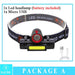 Portable Zoom Mini COB Headlamp for Outdoor Adventures with Adjustable Lighting and Comfort Straps