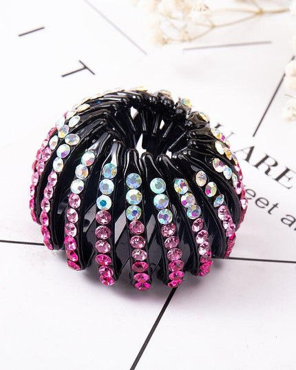 Chic Crystal Nest Hair Claw for Effortless Style