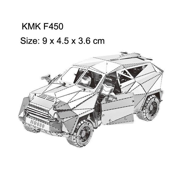 3D Metal Racing Vehicle Model Kit for Creative Teens and Adults