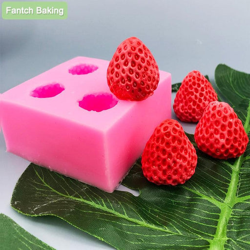 Strawberry Shape Silicone Mold for Baking and DIY Projects