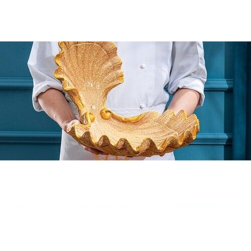 Oceanic Luxe Conch Sashimi Display Plate