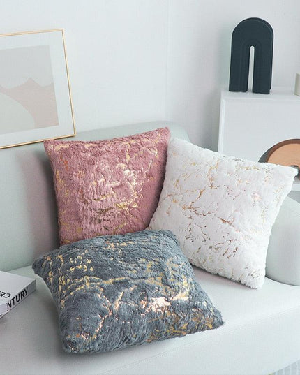 Nordic Elegance Luxe Cushion Cover Set in Timeless Black and Grey