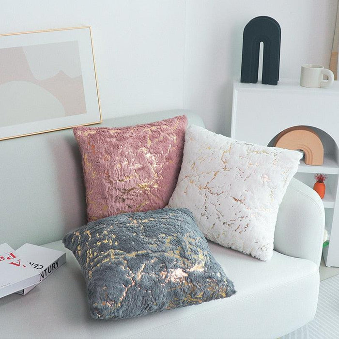 Nordic Elegance Luxe Cushion Cover Set in Timeless Black and Grey