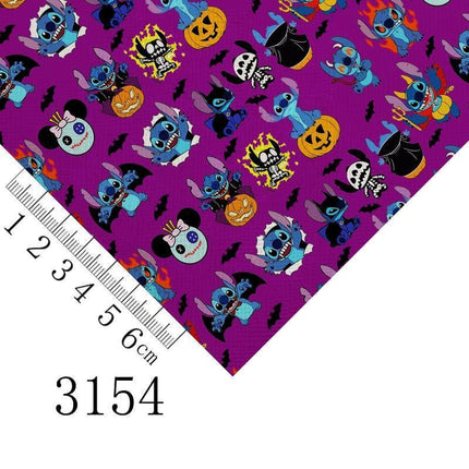 Hauntingly Fun Halloween Leather Craft Set - DIY Cartoon Vinyl for A4 Projects