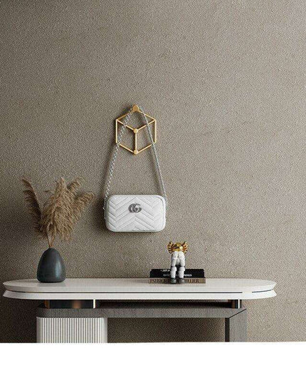 Elegant Wrought Iron Entryway Organizer - Chic Storage for Hats and Apparel