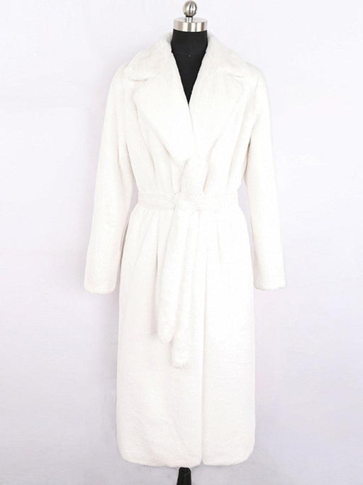 Opulence Defined: Winter Long Faux Fur Coat – Luxe Fashion Statement