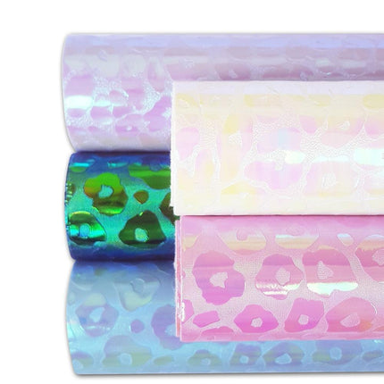 Leopard Print PU Leather Craft Roll - Essential Material for Creative Endeavors