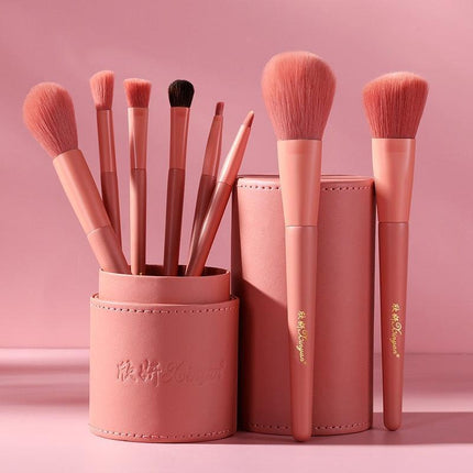 Premium Elegant Makeup Brush Set with Chic Organizer & High-Quality Synthetic Fibers