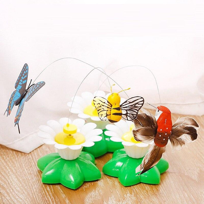 Electric Pet Interactive Flying Insect Toy for Lifelike Motion and Natural Instinct Engagement