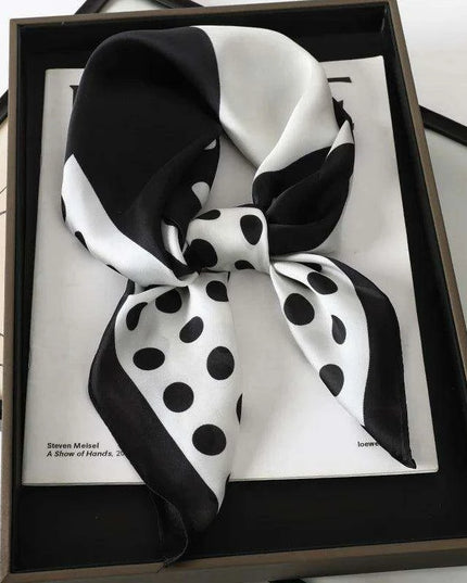 Elegant Leopard Print Silk Scarf - Premium Women's Fashion Accessory