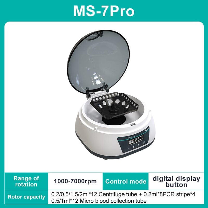 Customizable High-Speed Digital PCR Centrifuge with Versatile Rotor Selection