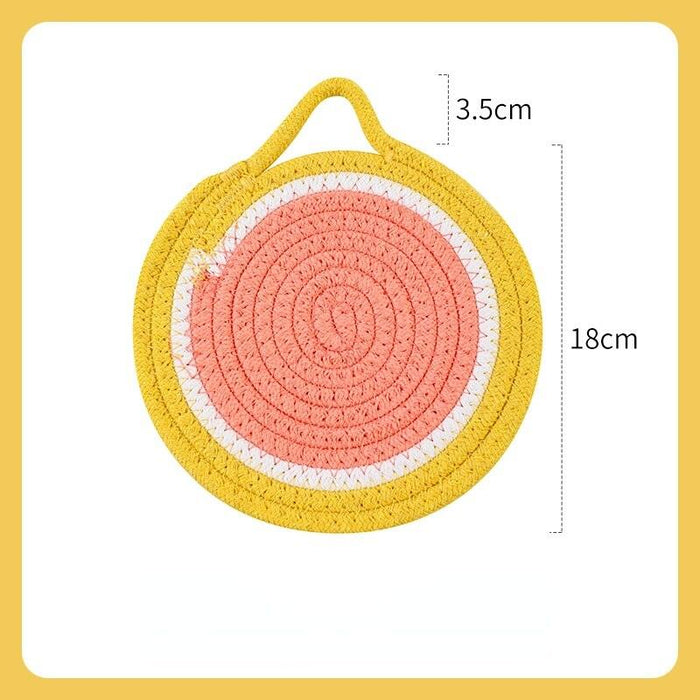 Cotton String Placemat: Heat-Resistant Dining Table Protector
