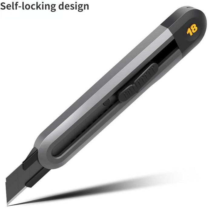 Efficient Precision Tool: Deli Black SK2 Blade Utility Knife - Elevate Your Cutting Experience