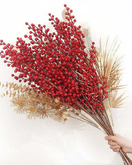 Crimson Berry Luxe: Elegant Home Accent for Stylish Decor